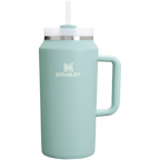 Splash-Resistant FlowState The Quencher H2.0 Flowstate Tumbler D033Q - Double-Wall Vacuum Insulated Travel Tumbler with Straw - Seafoam