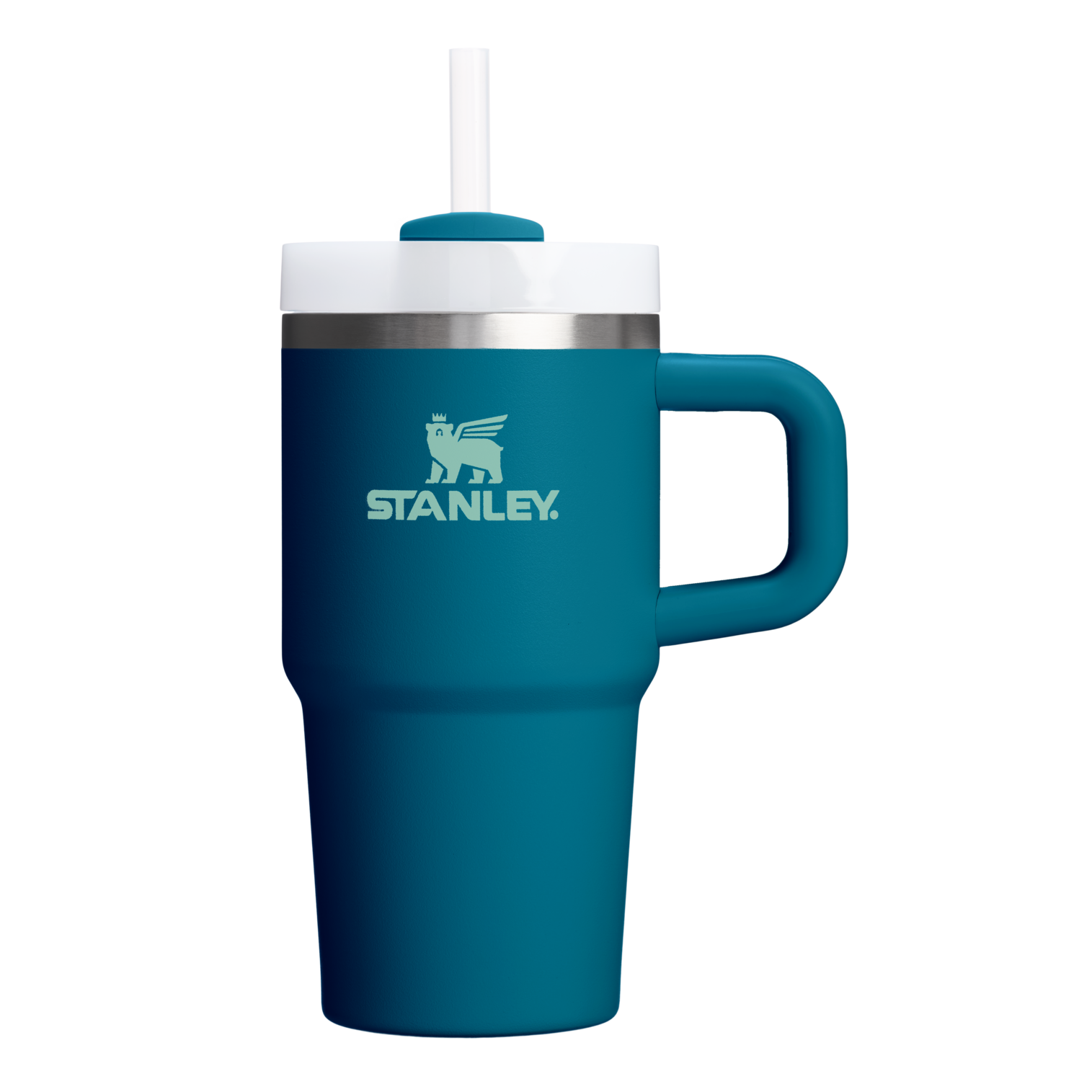 Double-Wall Vacuum The Quencher H2.O Flowstate Tumbler | Stanley Create D274S - 40oz Large Capacity Car-Cup Friendly Quencher - Coastal Teal