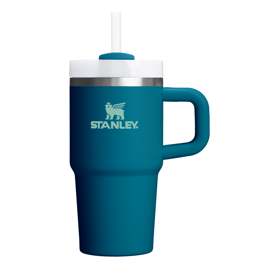 Double-Wall Vacuum The Quencher H2.O Flowstate Tumbler D069R - Premium Stainless Steel Straw Cup for All-Day Hydration - Coastal Teal