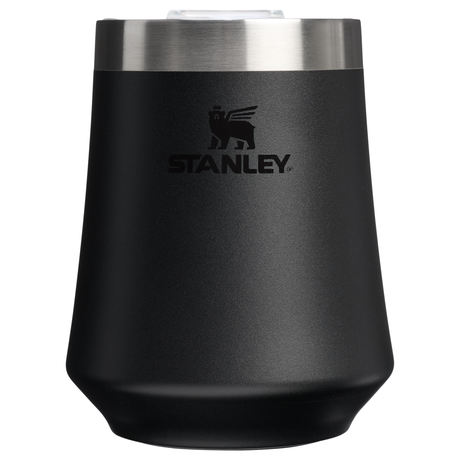 Vacuum Insulated Wine The Reserve Wine Tumbler D125V - Elegant Stemless Vacuum Insulated Wine Tumbler - Black 2.0