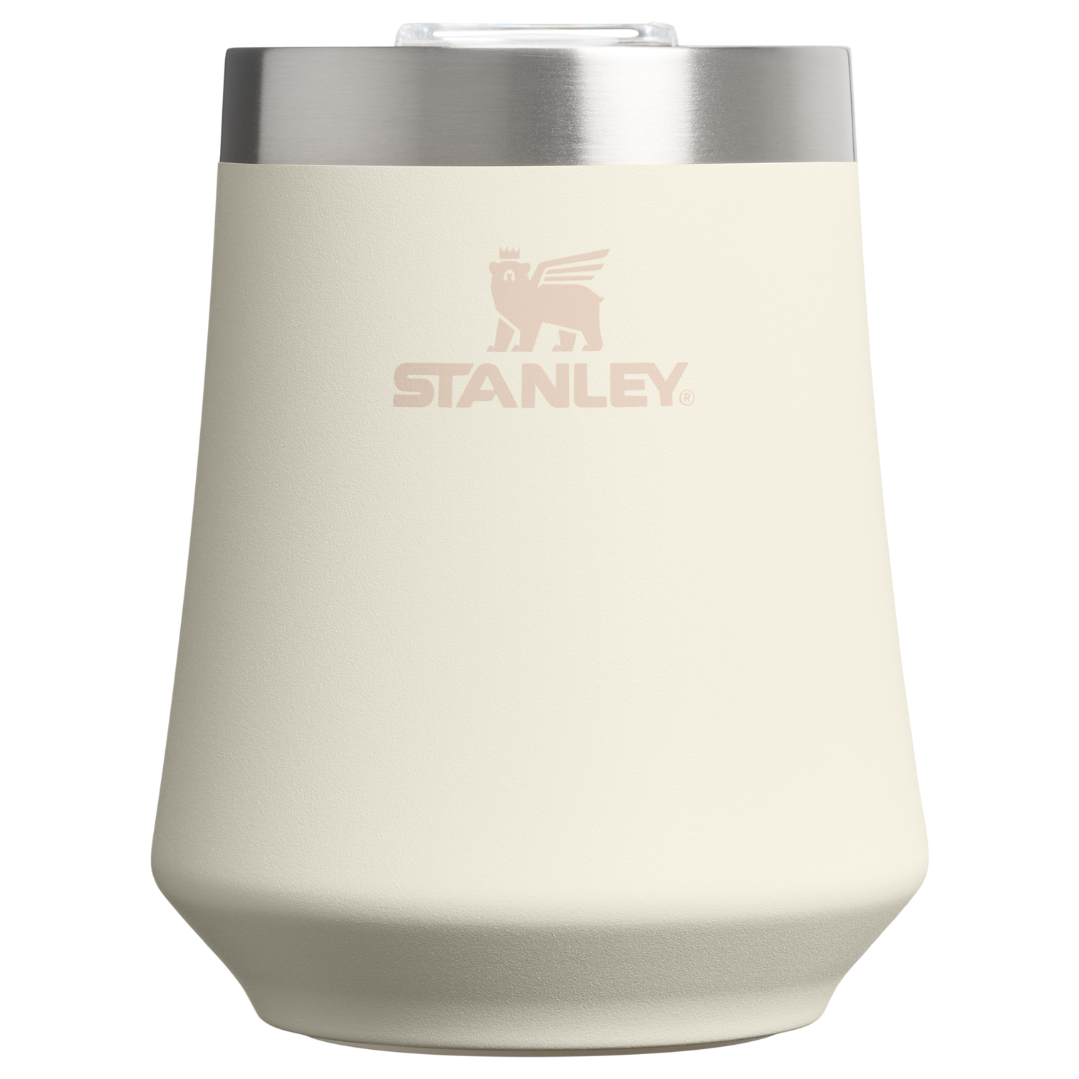 Vacuum Insulated Wine The Reserve Wine Tumbler | Stanley Create D302P - Premium Insulated Egg-Shaped Wine Glass for Outdoors - Cream