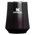 Elegant Stemless The Halloween Reserve Wine Tumbler D364P - Premium Insulated Egg-Shaped Wine Glass for Outdoors - Purple Night Shine