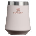 Vacuum Insulated Wine The Reserve Wine Tumbler | Stanley Create D302P - Premium Insulated Egg-Shaped Wine Glass for Outdoors - Rose Quartz