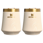 Vacuum Insulated Wine The Cheers & Cheer Reserve Wine Tumbler | 2-pack D190T - Reserve Collection Stainless Steel Whiskey Cup - Birch Woodgrain