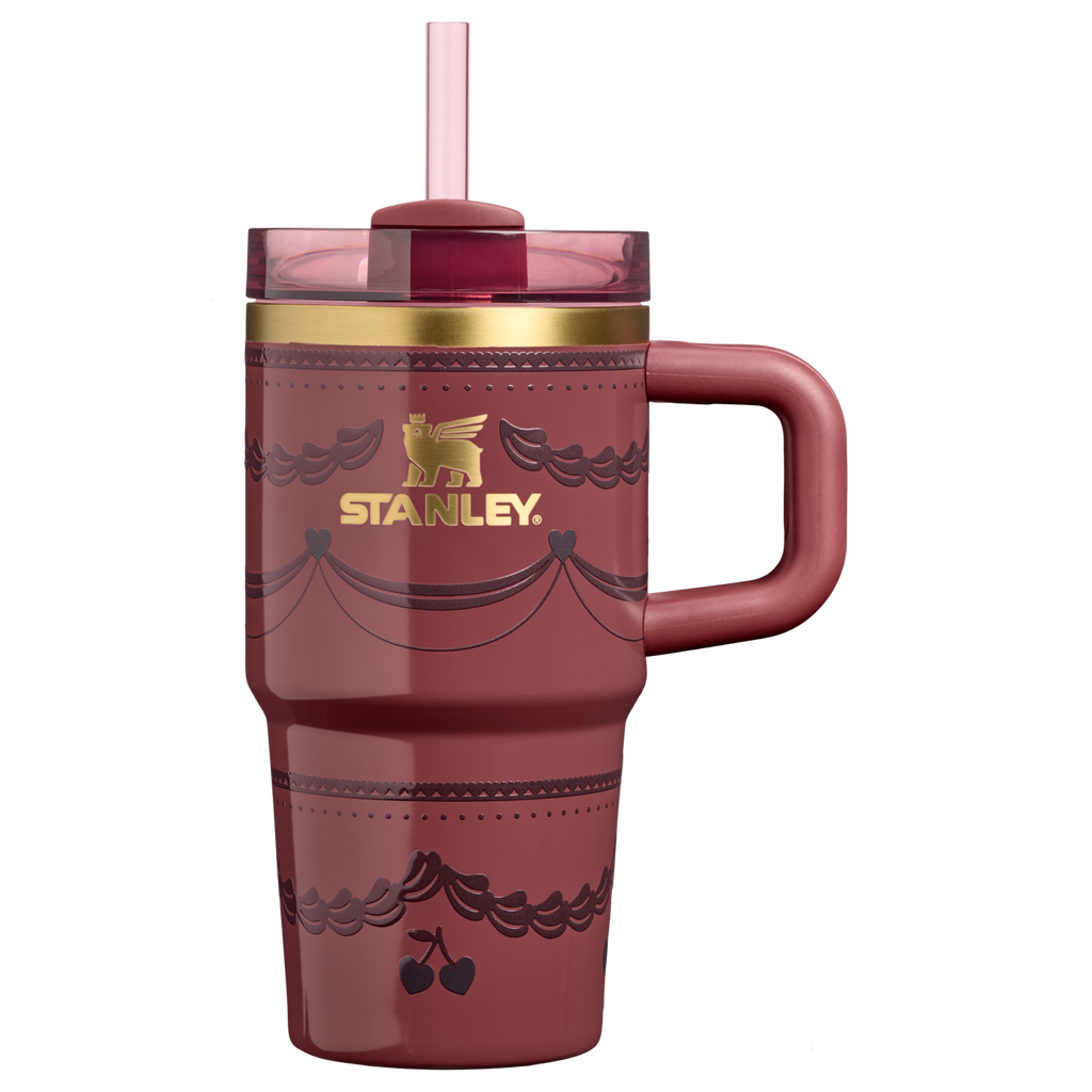 Car-Cup Friendly The Valentine’s Day Quencher H2.0  Flowstate Tumbler D234X - 40oz Large Capacity Car-Cup Friendly Quencher - Red Velvet Cake