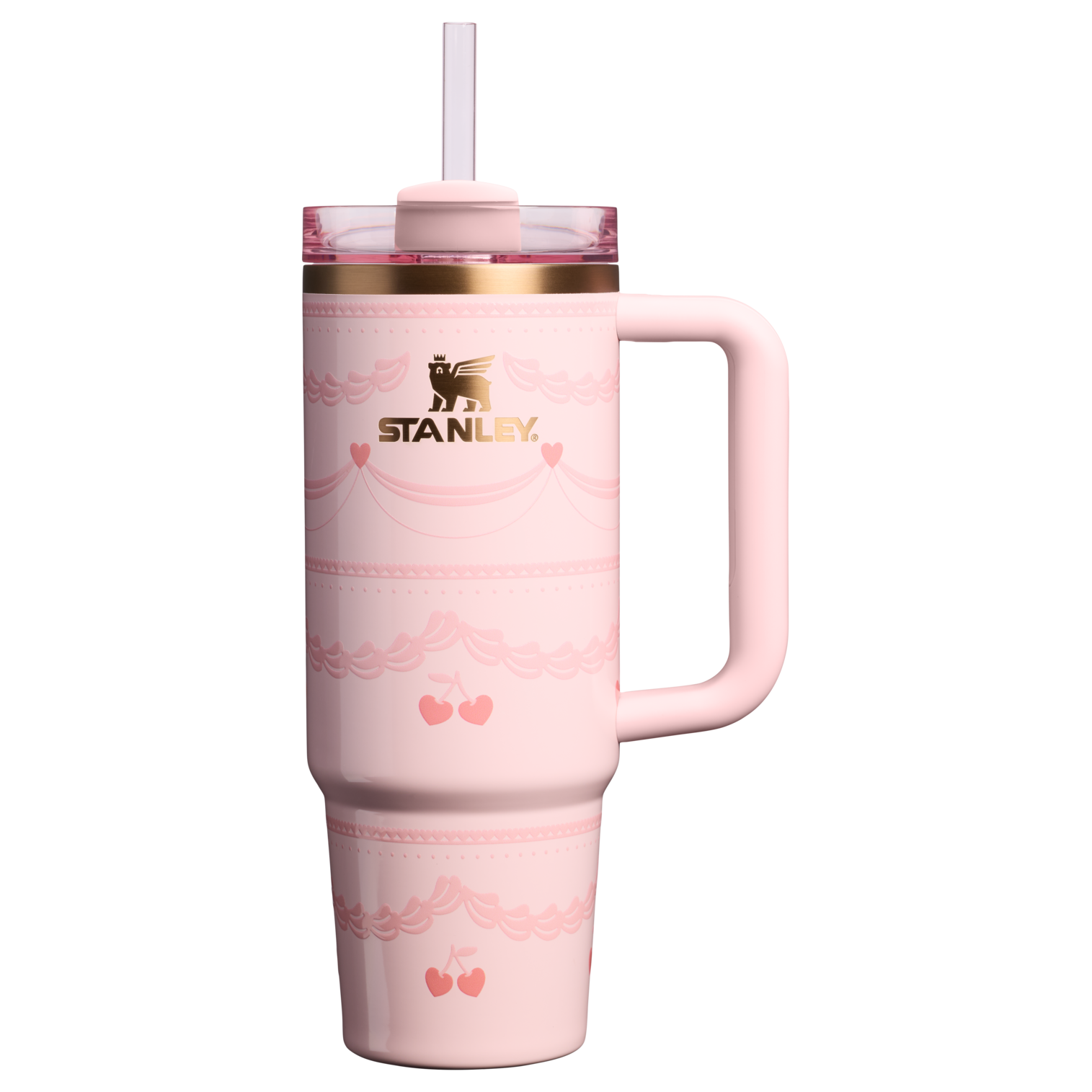 Large Capacity The Valentine’s Day Quencher H2.0 Flowstate Tumbler D232U - 40oz Large Capacity Car-Cup Friendly Quencher - Pink Velvet Cake