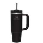 Splash-Resistant FlowState The Quencher H2.0 Flowstate Tumbler  | Stanley Create D332L - Premium Stainless Steel Straw Cup for All-Day Hydration - Black